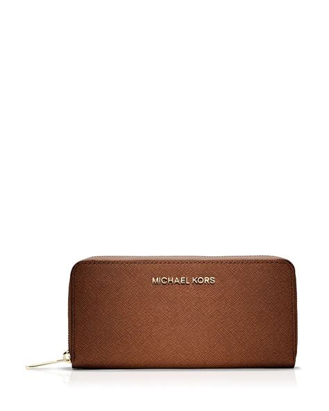 michael kors wallet - saffiano zip around continental|Michael Kors saffiano wallet.